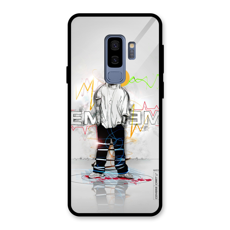 Rap King Eminem Glass Back Case for Galaxy S9 Plus
