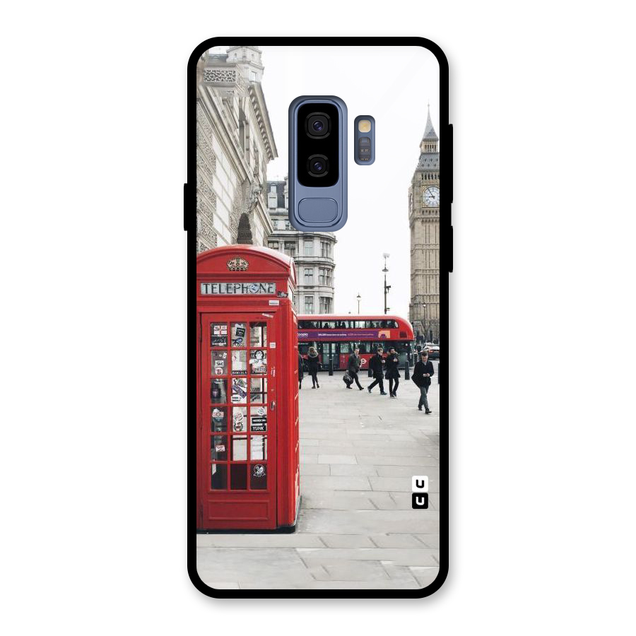 Red City Glass Back Case for Galaxy S9 Plus