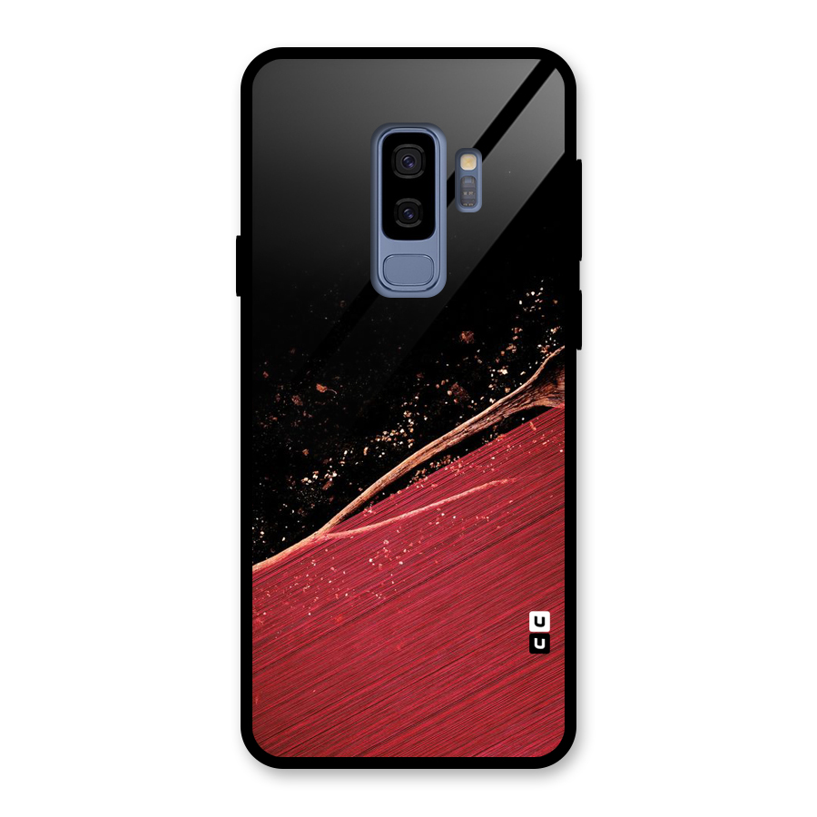 Red Flow Drops Glass Back Case for Galaxy S9 Plus