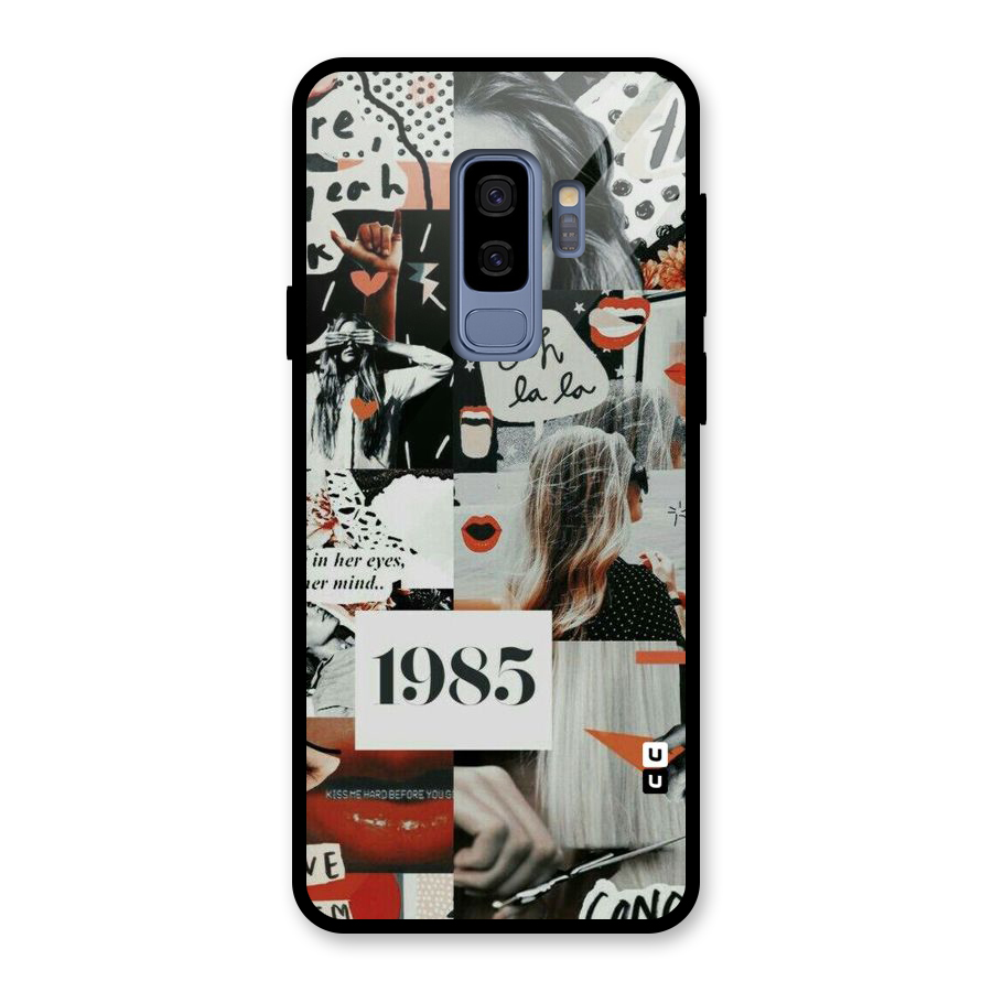 Retro Pattern Glass Back Case for Galaxy S9 Plus