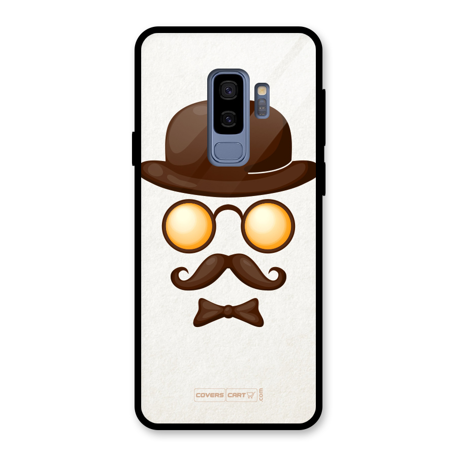 Retro Style Glass Back Case for Galaxy S9 Plus