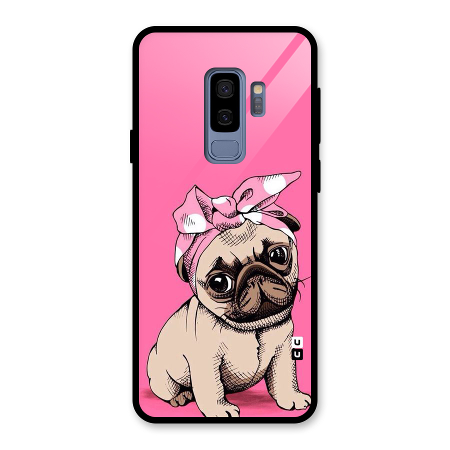 Ribbon Doggo Glass Back Case for Galaxy S9 Plus