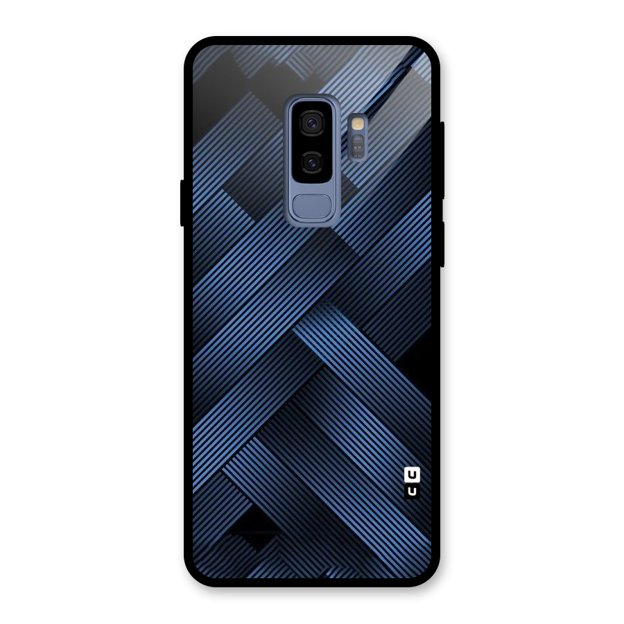 Ribbon Stripes Glass Back Case for Galaxy S9 Plus