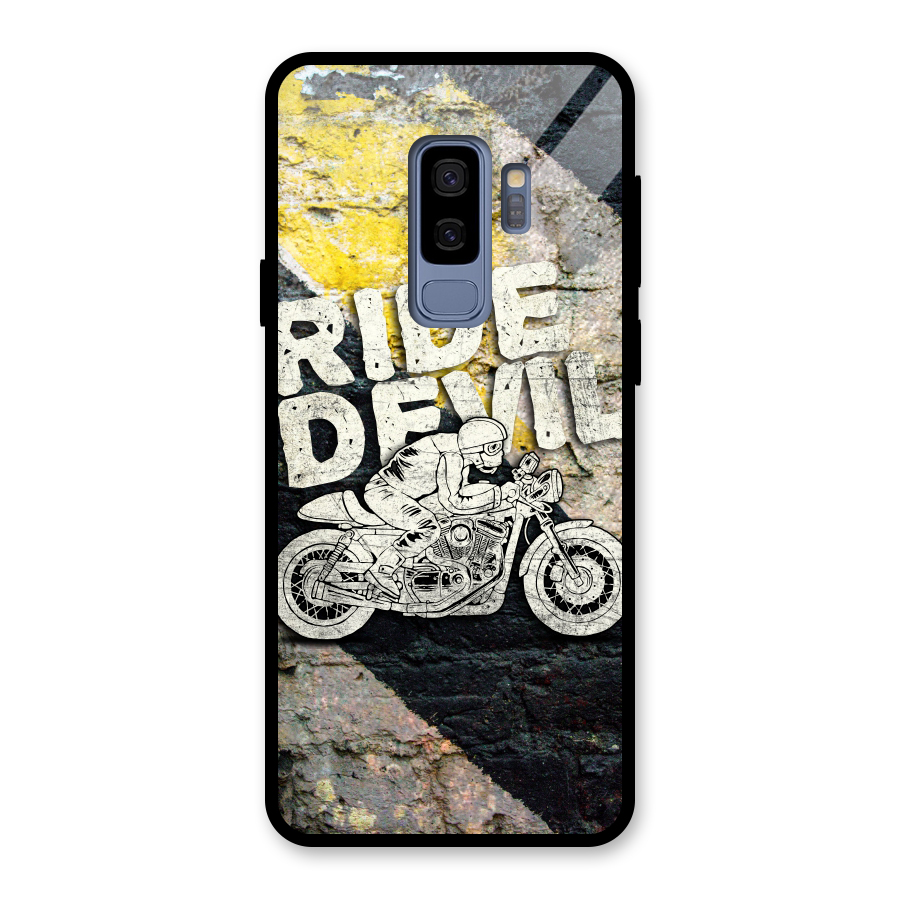 Ride Devil Glass Back Case for Galaxy S9 Plus