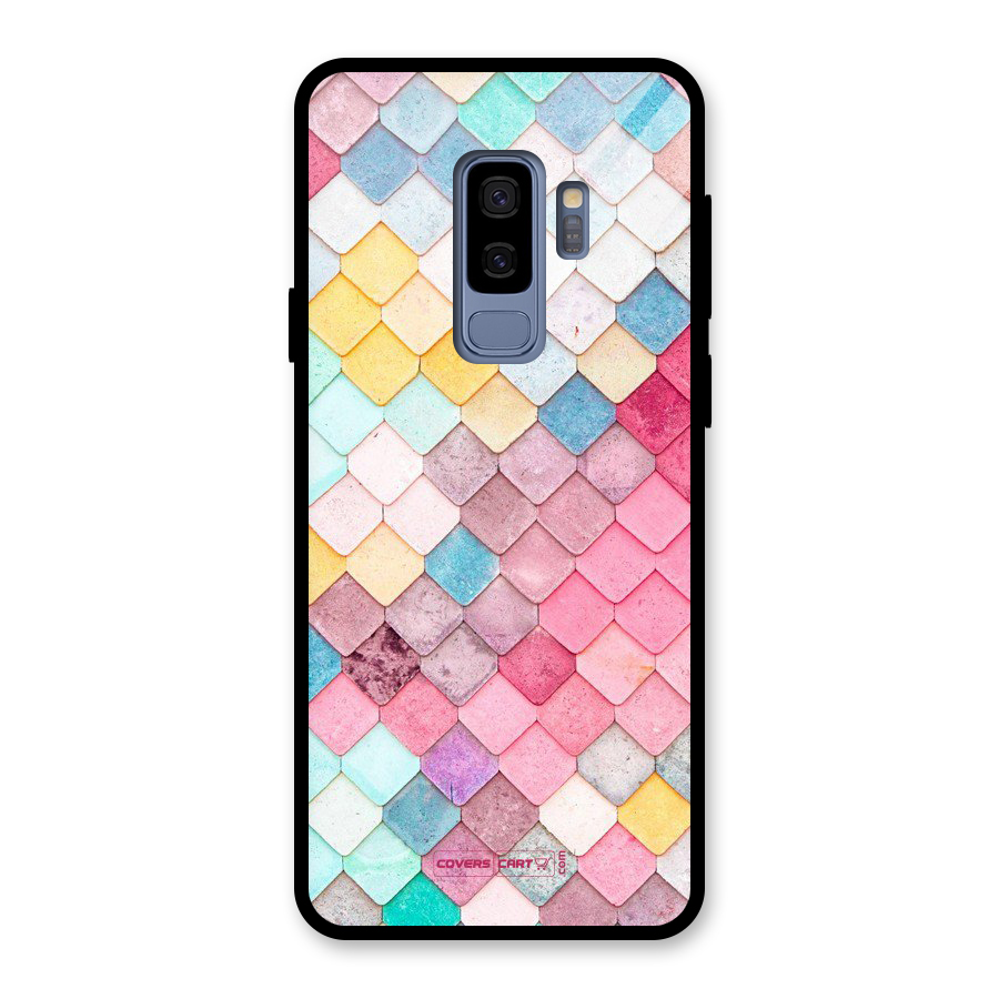 Rocks Pattern Design Glass Back Case for Galaxy S9 Plus
