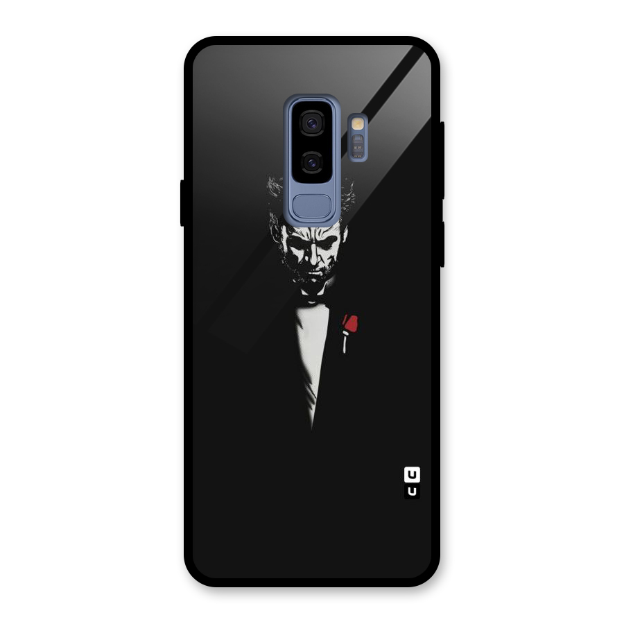 Rose Man Glass Back Case for Galaxy S9 Plus