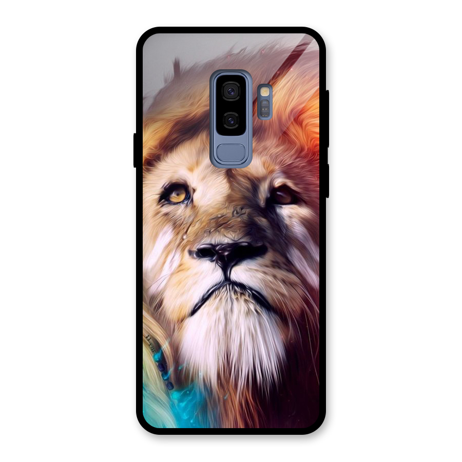 Royal Lion Glass Back Case for Galaxy S9 Plus