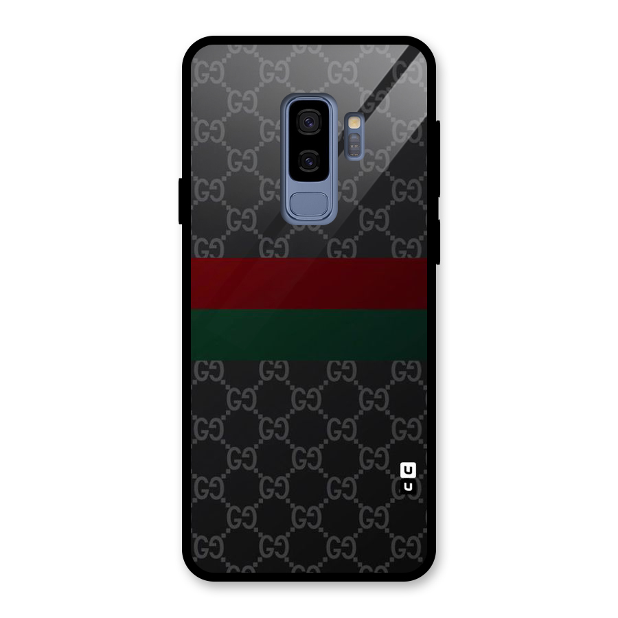Royal Stripes Design Glass Back Case for Galaxy S9 Plus