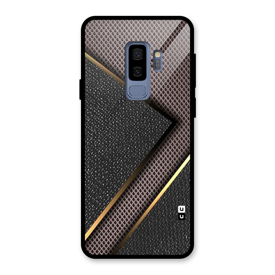 Rugged Polka Design Glass Back Case for Galaxy S9 Plus