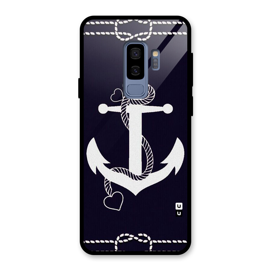 Sail Anchor Glass Back Case for Galaxy S9 Plus