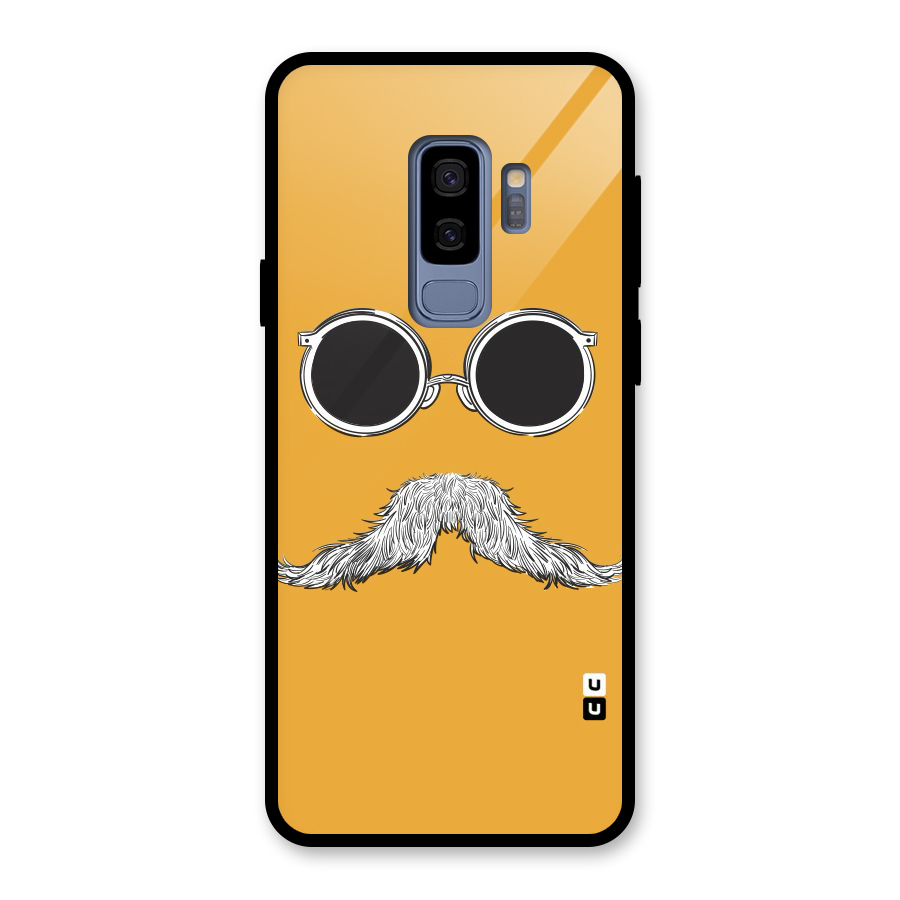 Sassy Mustache Glass Back Case for Galaxy S9 Plus