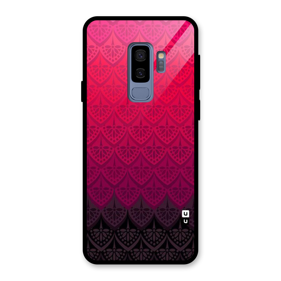 Shades Red Design Glass Back Case for Galaxy S9 Plus