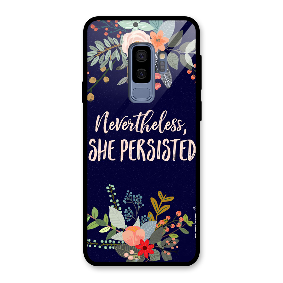 She Persisted Glass Back Case for Galaxy S9 Plus