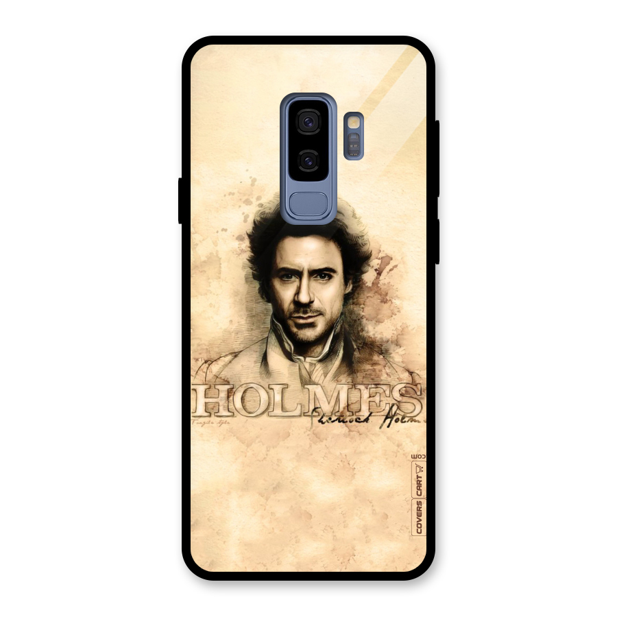 Sherlock Holmes Fan Art Glass Back Case for Galaxy S9 Plus