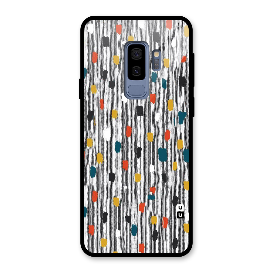 Single Paint Pattern Glass Back Case for Galaxy S9 Plus