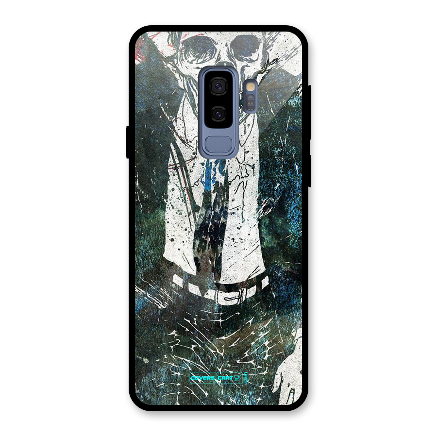 Skeleton in a Suit Glass Back Case for Galaxy S9 Plus