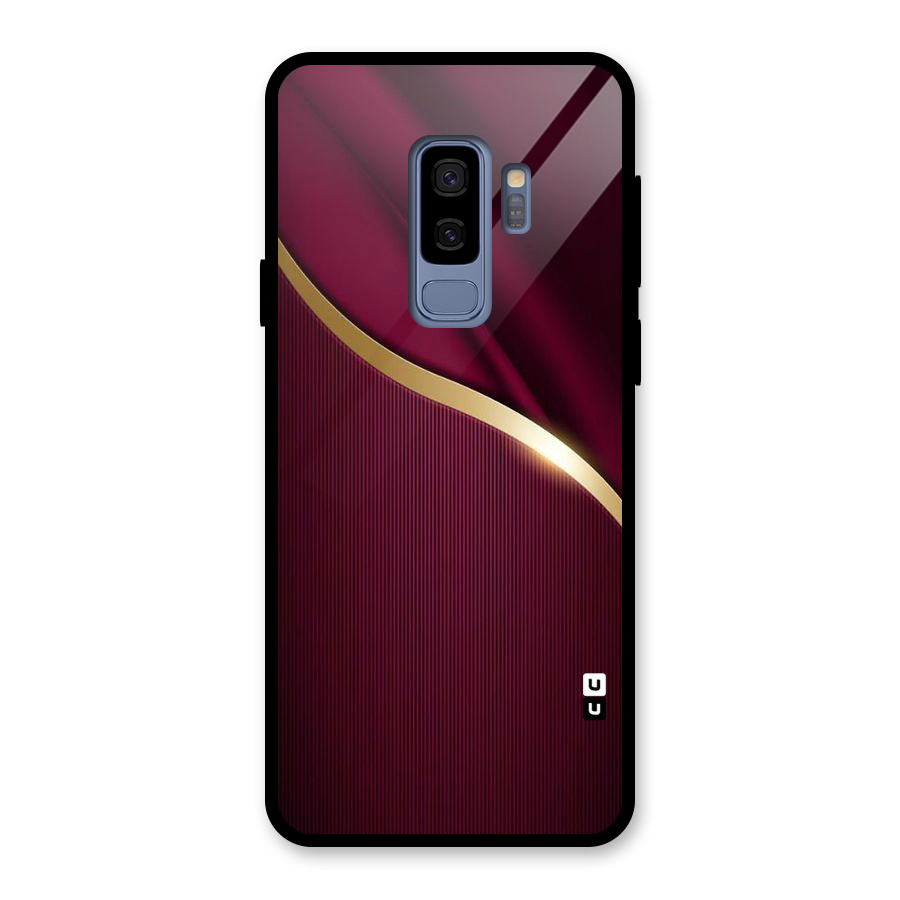 Smooth Maroon Glass Back Case for Galaxy S9 Plus
