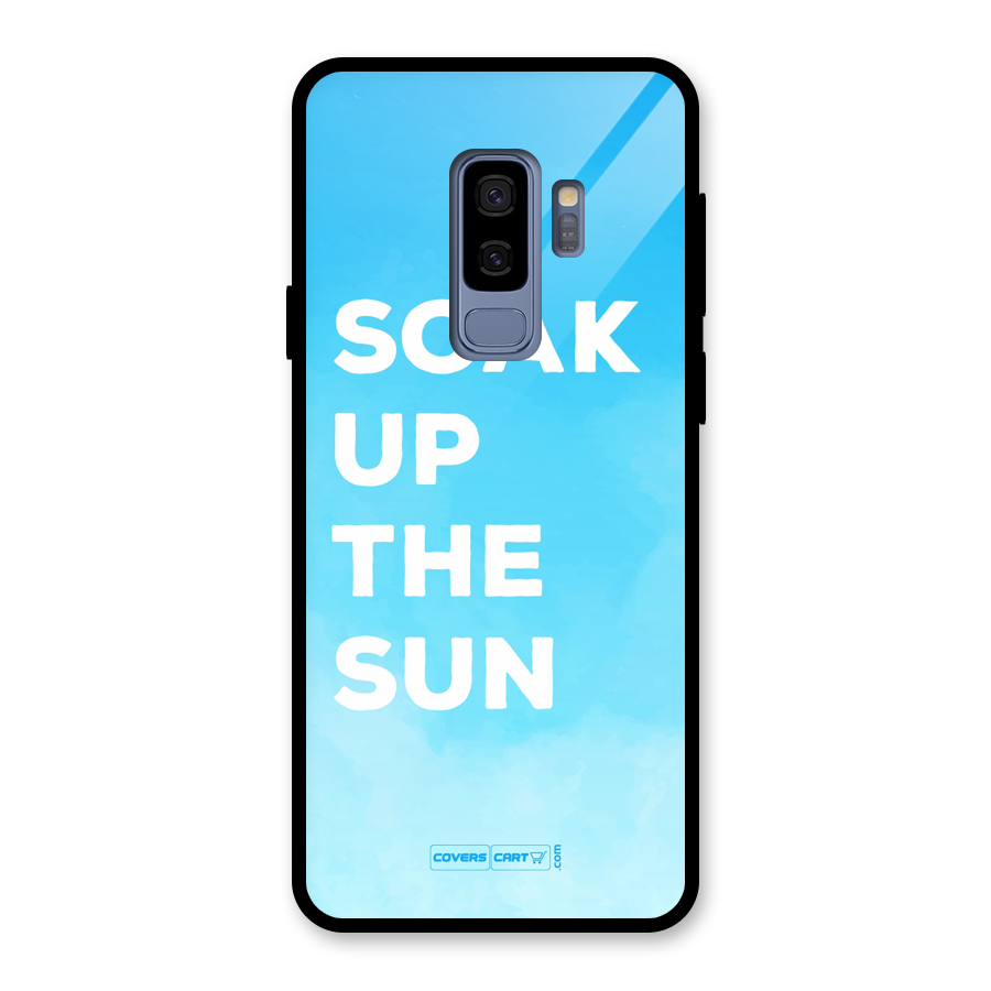 Soak Up The Sun Glass Back Case for Galaxy S9 Plus