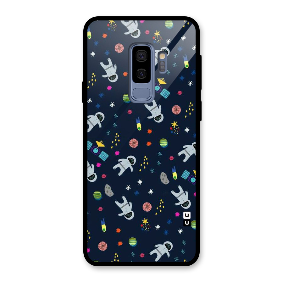 Spaceman Dance Glass Back Case for Galaxy S9 Plus