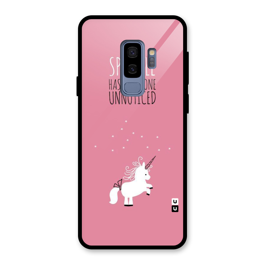 Sparkle Not Unnoticed Glass Back Case for Galaxy S9 Plus