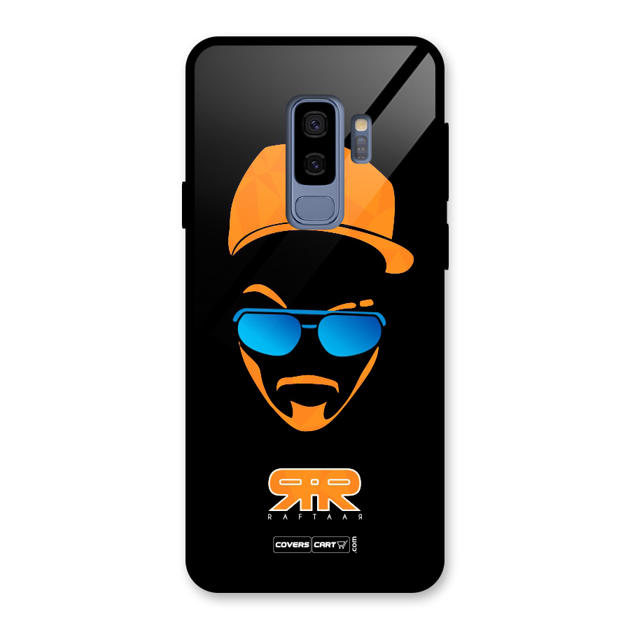 Special Raftaar Edition Orange Glass Back Case for Galaxy S9 Plus