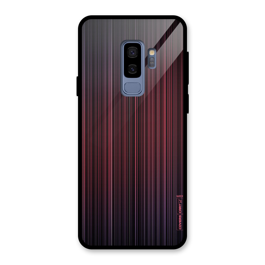 Stripes Gradiant Glass Back Case for Galaxy S9 Plus