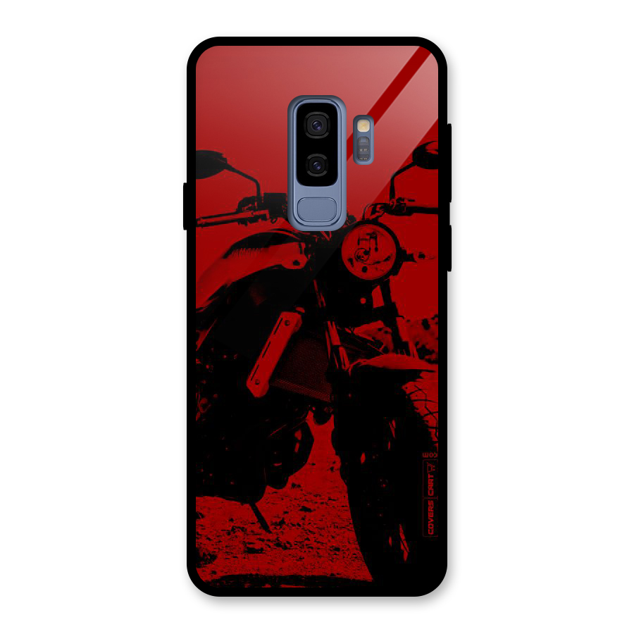 Stylish Ride Red Glass Back Case for Galaxy S9 Plus