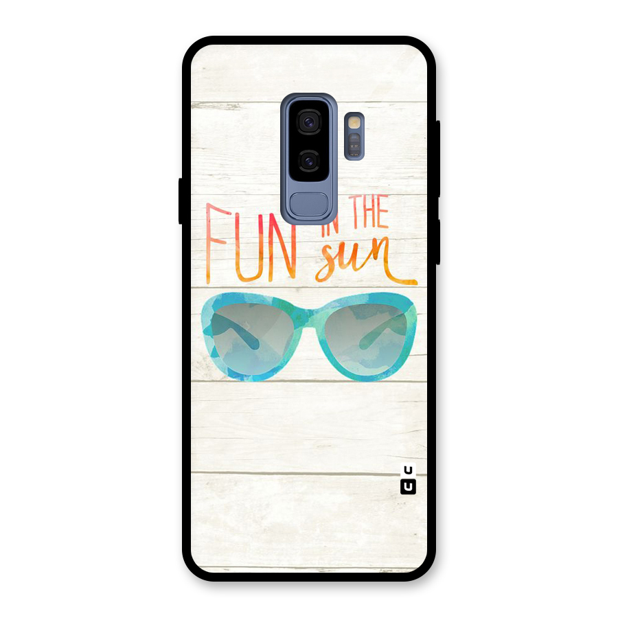 Sun Fun Glass Back Case for Galaxy S9 Plus