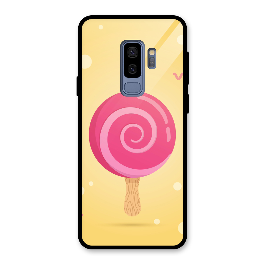 Swirl Ice Cream Glass Back Case for Galaxy S9 Plus