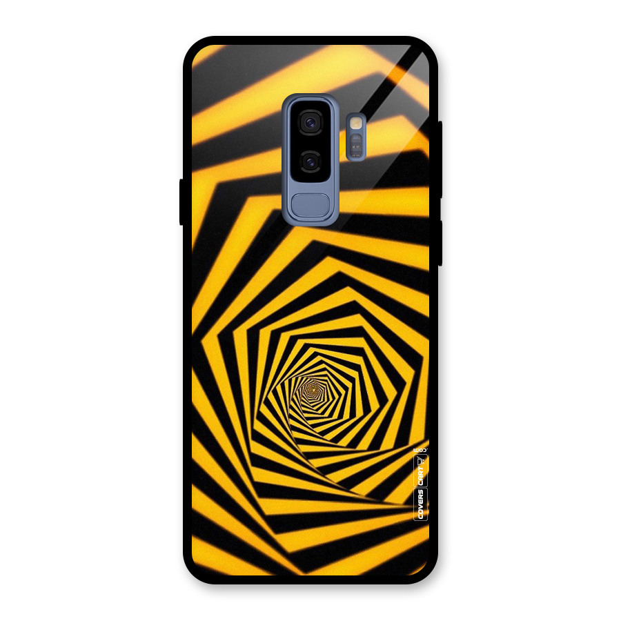 Taxi Pattern Glass Back Case for Galaxy S9 Plus