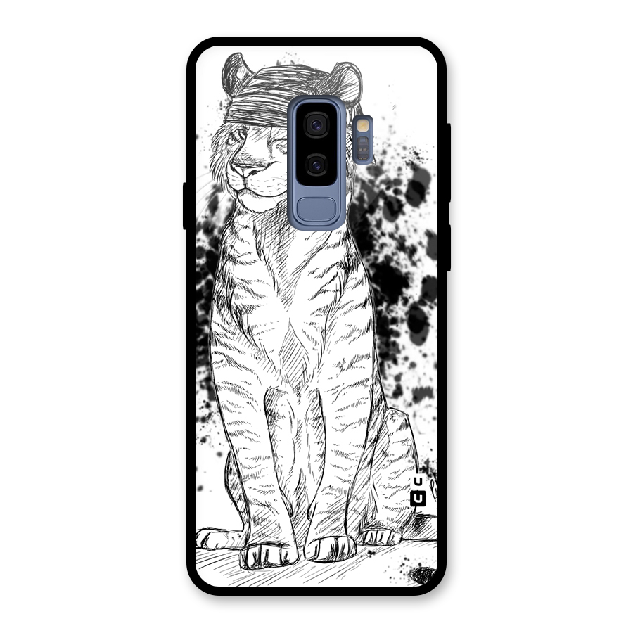 Tiger Wink Glass Back Case for Galaxy S9 Plus