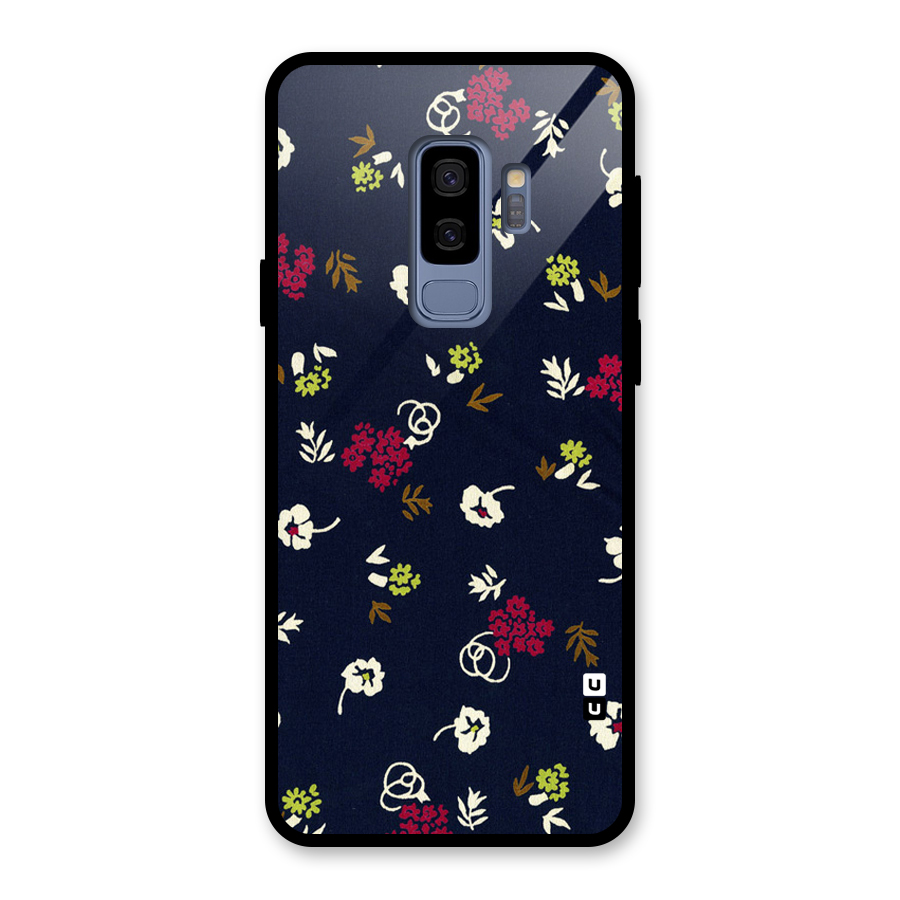 Tiny Flowers Glass Back Case for Galaxy S9 Plus