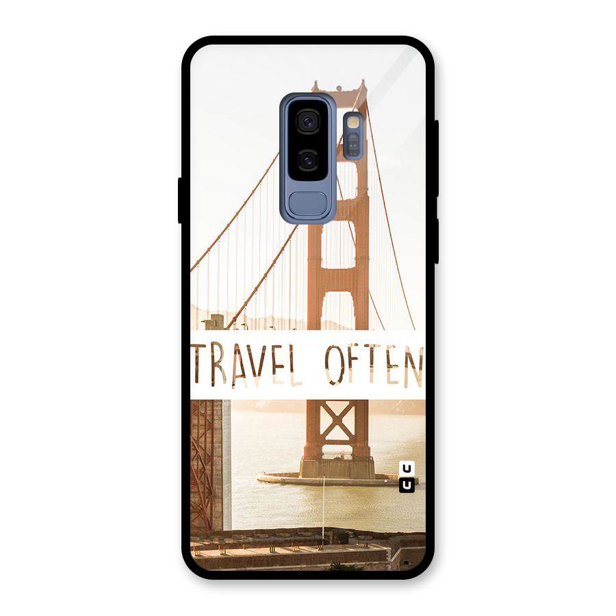 Travel Often Glass Back Case for Galaxy S9 Plus