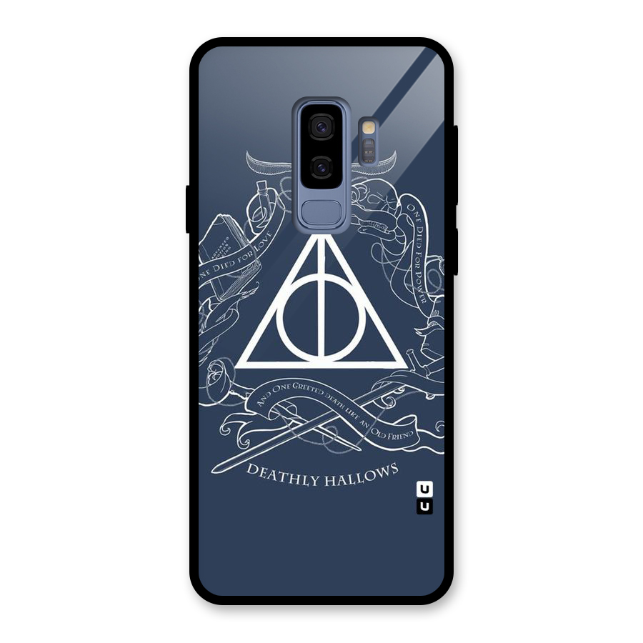 Triangle Blue Glass Back Case for Galaxy S9 Plus