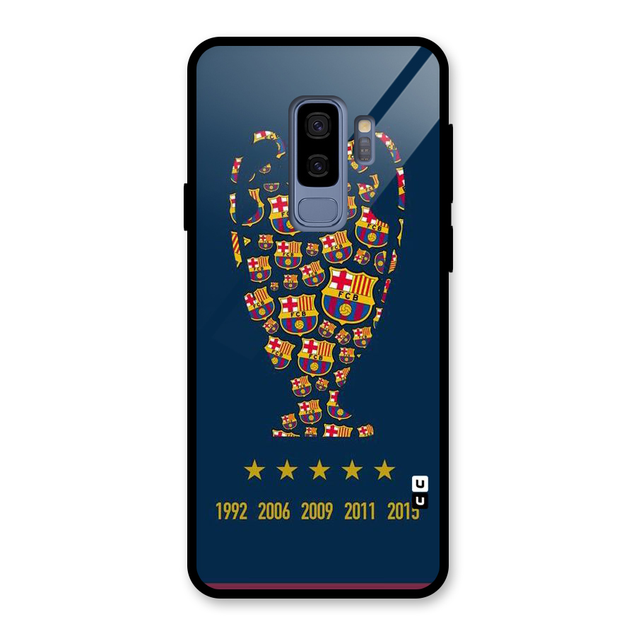 Trophy Team Glass Back Case for Galaxy S9 Plus