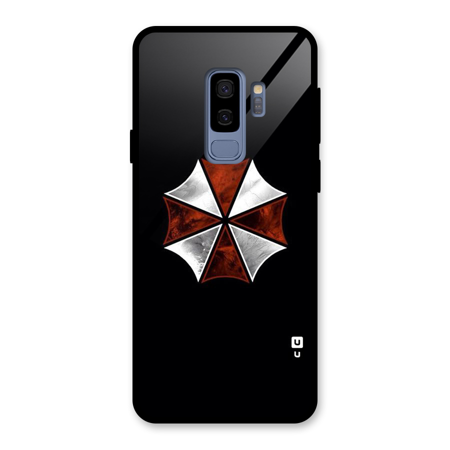 Umbrella Design Glass Back Case for Galaxy S9 Plus