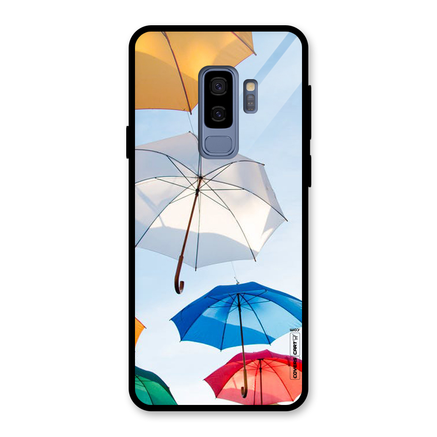 Umbrella Sky Glass Back Case for Galaxy S9 Plus