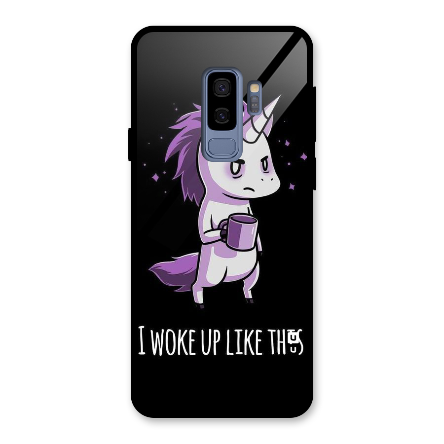 Unicorn Morning Glass Back Case for Galaxy S9 Plus