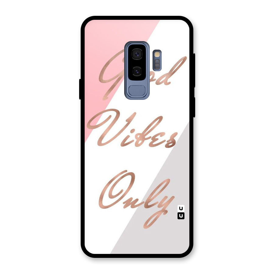 Vibes Classic Stripes Glass Back Case for Galaxy S9 Plus