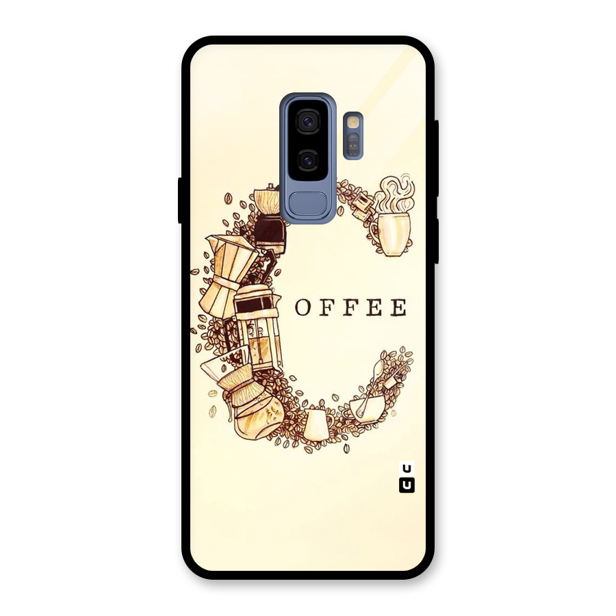 Vintage Coffee Glass Back Case for Galaxy S9 Plus