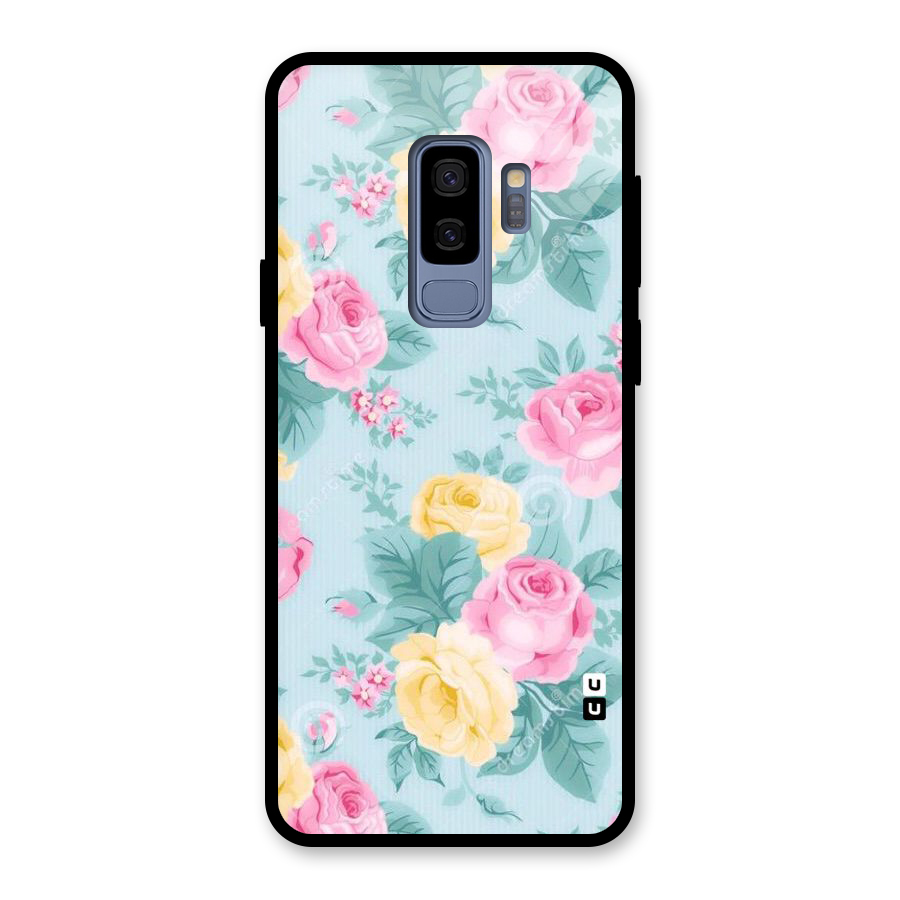 Vintage Pastels Glass Back Case for Galaxy S9 Plus