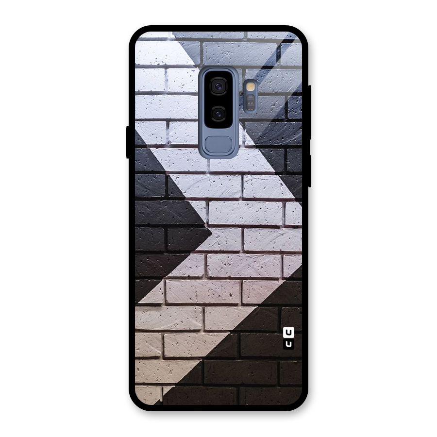 Wall Arrow Design Glass Back Case for Galaxy S9 Plus