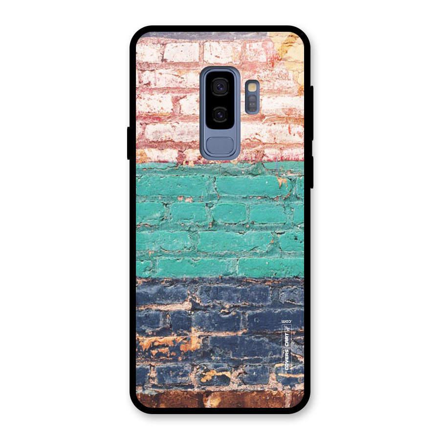 Wall Grafitty Glass Back Case for Galaxy S9 Plus