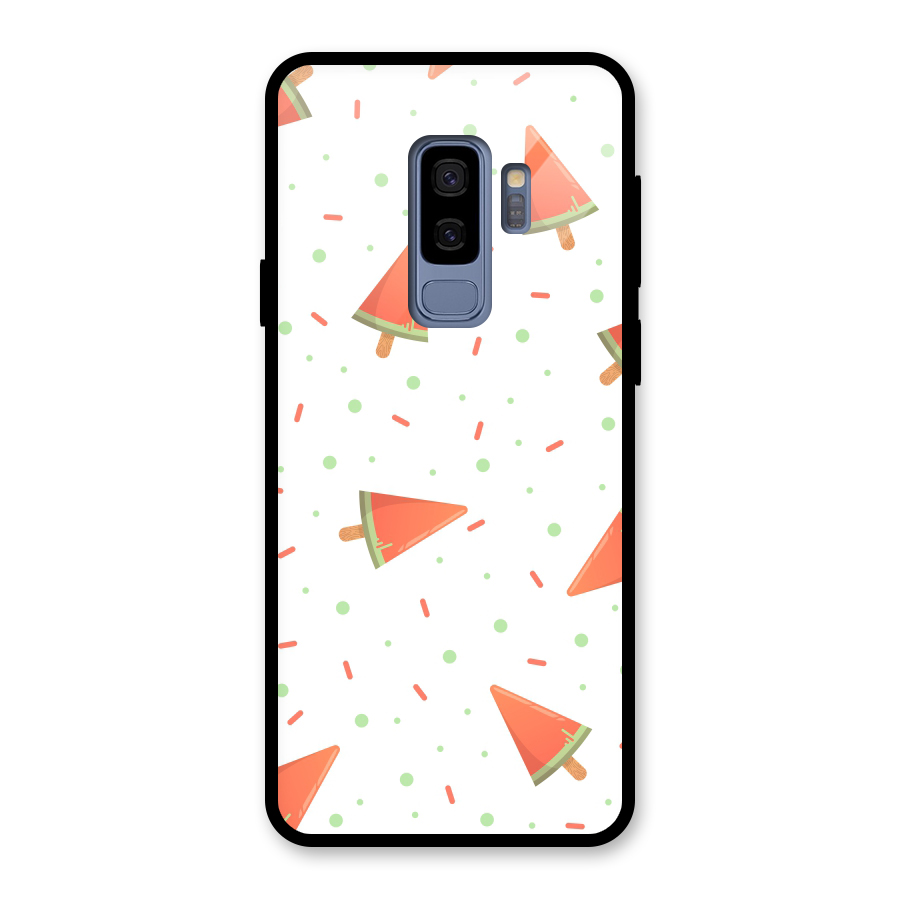 Watermelon Ice Creams Glass Back Case for Galaxy S9 Plus