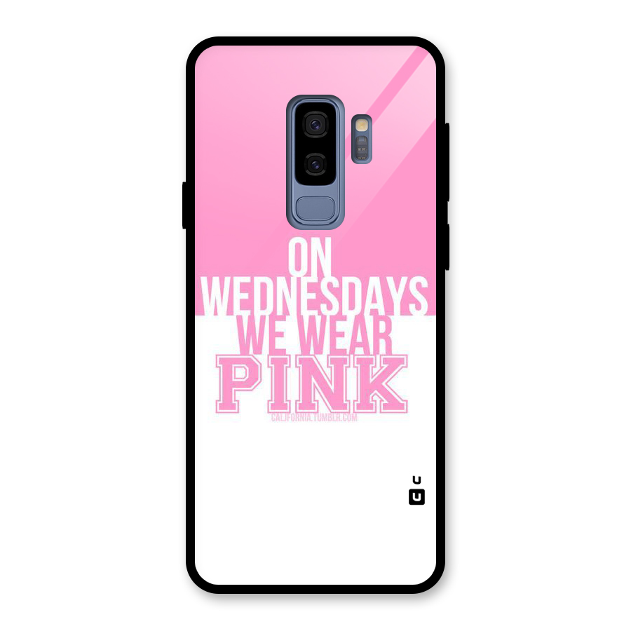 Wear Pink Glass Back Case for Galaxy S9 Plus