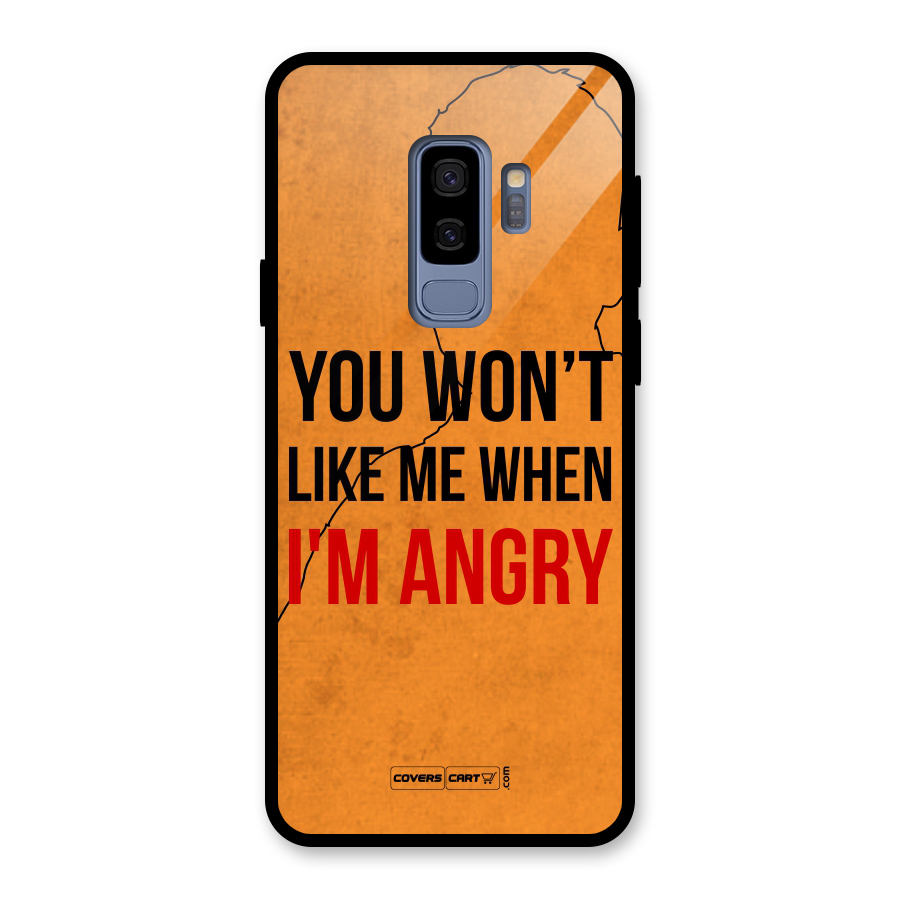 When I M Angry Glass Back Case for Galaxy S9 Plus