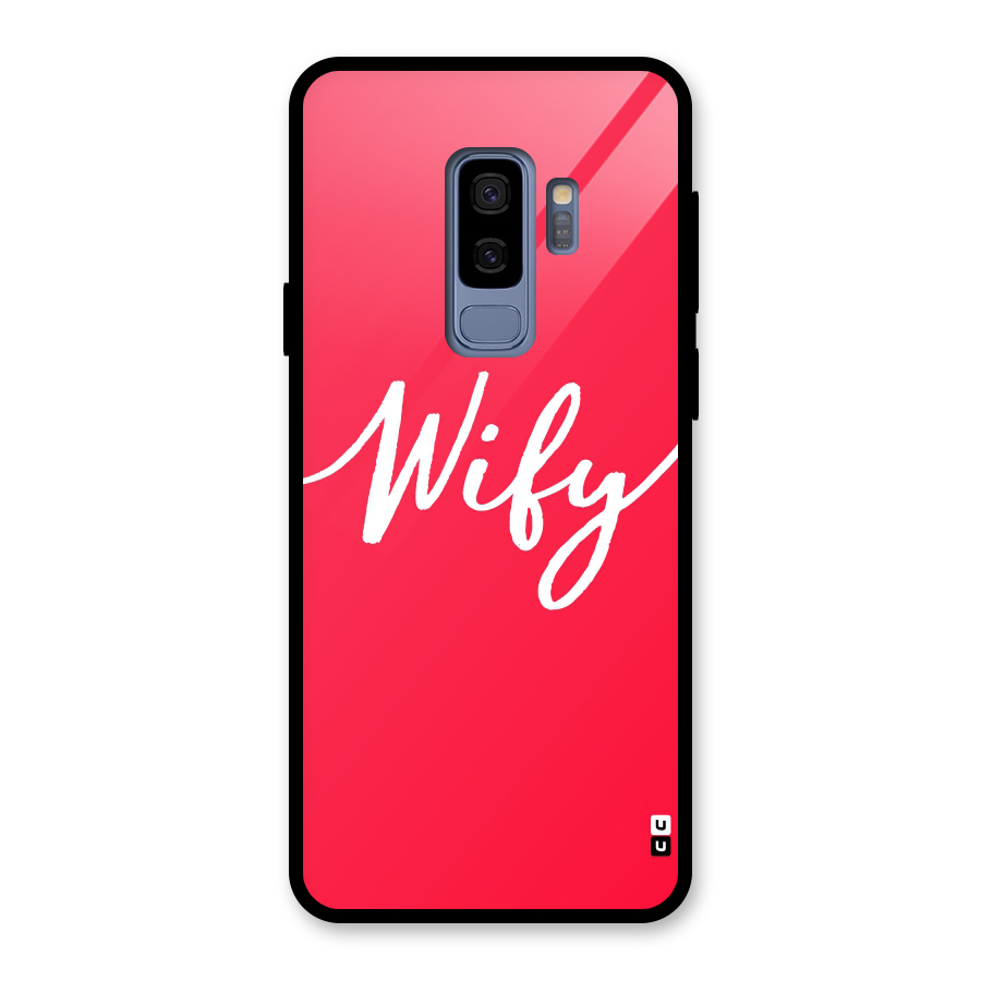 Wify Glass Back Case for Galaxy S9 Plus