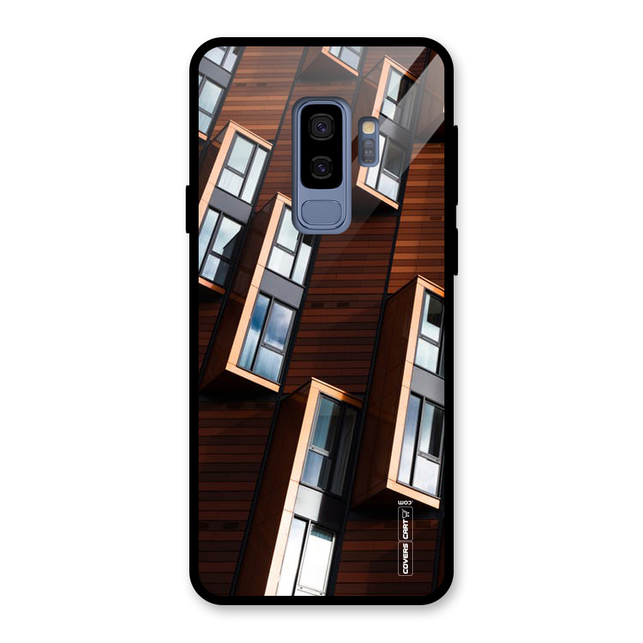 Window Abstract Glass Back Case for Galaxy S9 Plus