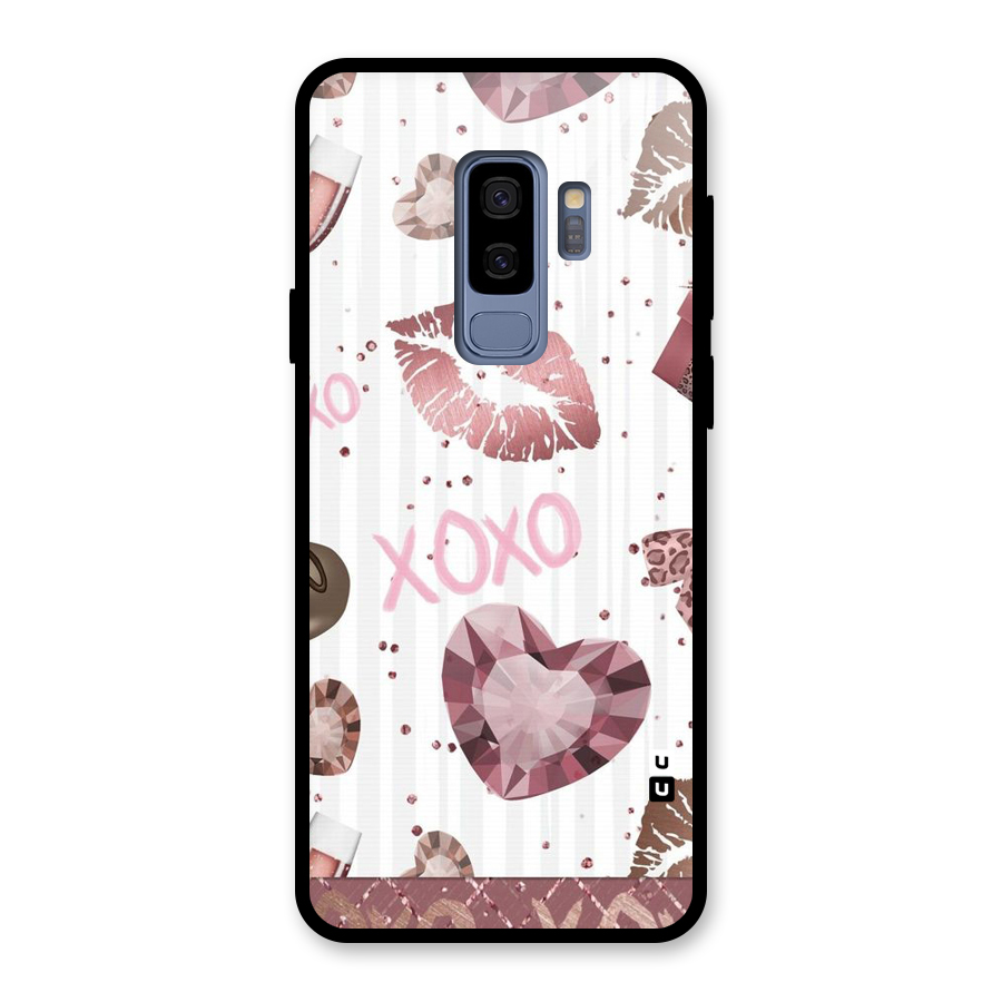 Wine Lip xoxo Glass Back Case for Galaxy S9 Plus