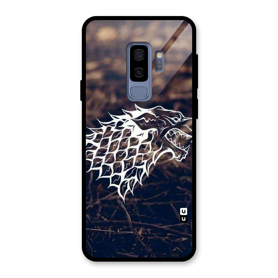 Wolf In White Glass Back Case for Galaxy S9 Plus